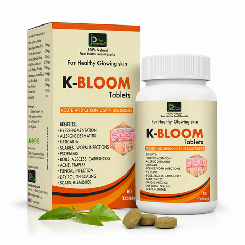 K-BLOOM Tablets – Ayurvedic Skin Wellness & Blood Purifier Tablets