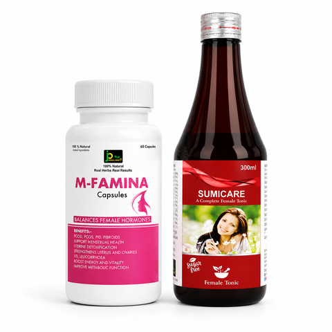 Nari Care Kit | M-FAMINA Capsules + SUMICARE Female Tonic Combo