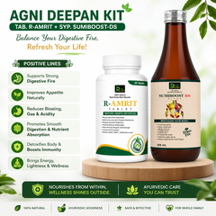 Agni Deepan Kit | R-AMRIT Tablets (60 Tablets) + SUMIBOOST DS Syrup (300 ml)