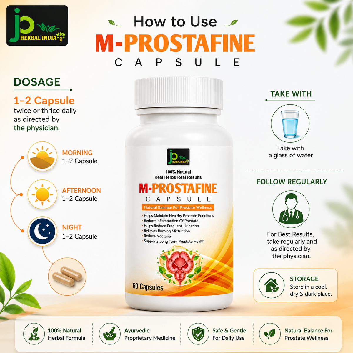 M-PROSTAFINE Capsule – Ayurvedic Prostate Wellness Support
