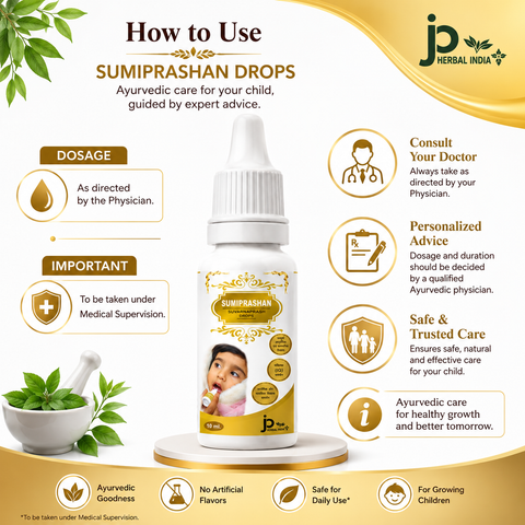 SUMIPRASHAN Suvarnaprash Drops for Kids | Immunity & Brain Development Support