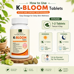K-BLOOM Tablets – Ayurvedic Skin Wellness & Blood Purifier Tablets
