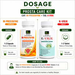Prosta Care Kit | M-Prostafine Capsules + K-Vrik Tablets | Ayurvedic Wellness Combo