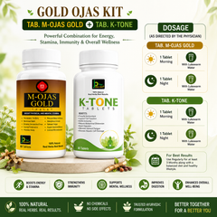 Gold Ojas Kit – M-OJAS Gold Tablets + K-TONE Tablets Combo