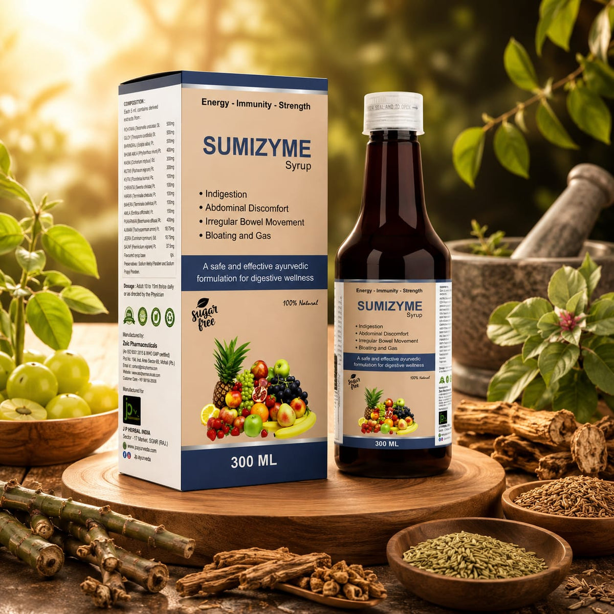 SUMIZYME Syrup 300ml – Ayurvedic Digestive Wellness Formula