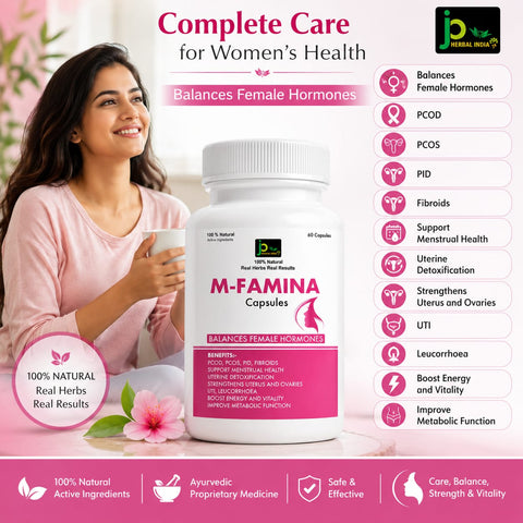 M-FAMINA Capsules – Ayurvedic Women's Health & Hormonal Balance Support