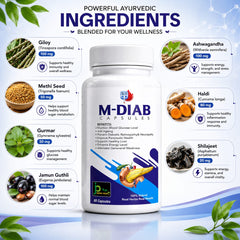 M-DIAB Capsules | Ayurvedic Blood Sugar & Wellness Support