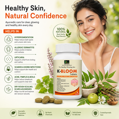 K-BLOOM Tablets – Ayurvedic Skin Wellness & Blood Purifier Tablets