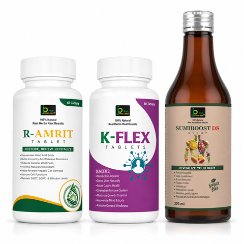 Arogyam Kit | R-AMRIT Tablets + K-FLEX Tablets + SUMIBOOST DS Syrup