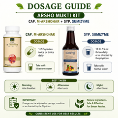 Arsho Mukti Kit | M-Arshohar Capsules (60 Capsules) + Sumizyme Syrup (300 ml)