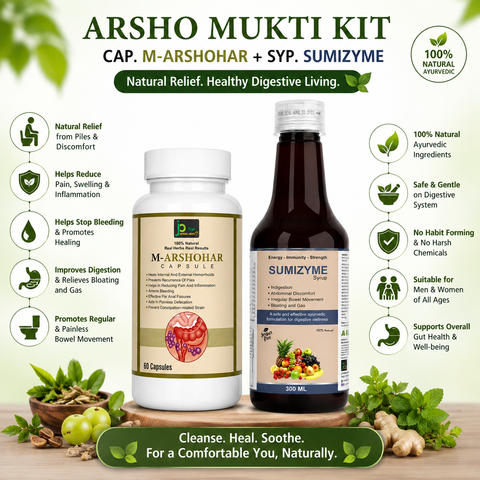 Arsho Mukti Kit | M-Arshohar Capsules (60 Capsules) + Sumizyme Syrup (300 ml)