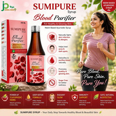 SUMIPURE Blood Purifier Syrup | Ayurvedic Blood Cleanser for Healthy & Glowing Skin | Sugar Free | 300 ml