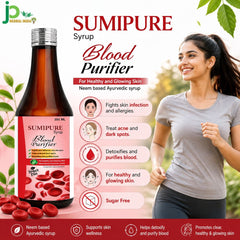 SUMIPURE Blood Purifier Syrup | Ayurvedic Blood Cleanser for Healthy & Glowing Skin | Sugar Free | 300 ml