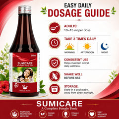 SUMICARE – A Complete Female Tonic | Ayurvedic Proprietary Medicine | Sugar Free | 300 ml