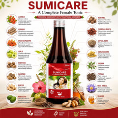 SUMICARE – A Complete Female Tonic | Ayurvedic Proprietary Medicine | Sugar Free | 300 ml