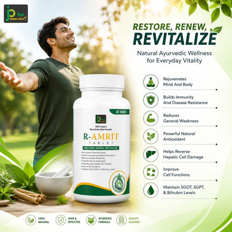 R-AMRIT Tablet | Ayurvedic Proprietary Formula | 60 Tablets