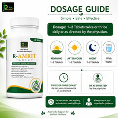 R-AMRIT Tablet | Ayurvedic Proprietary Formula | 60 Tablets