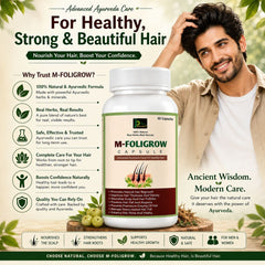 M-FOLIGROW Capsule – Ayurvedic Hair Growth &amp; Hair Nourishment Formula