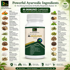 M-IMMUNO Capsules | Ayurvedic Immunity &amp; Respiratory Wellness Support