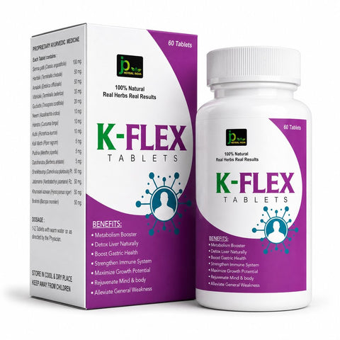 JP Herbal India K-FLEX Tablets | Ayurvedic Herbal Tablets | 60 Tablets
