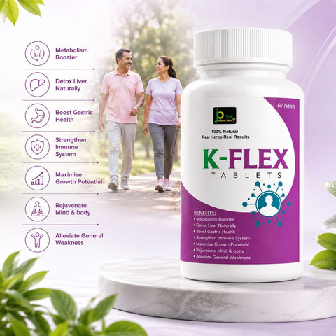 JP Herbal India K-FLEX Tablets | Ayurvedic Herbal Tablets | 60 Tablets